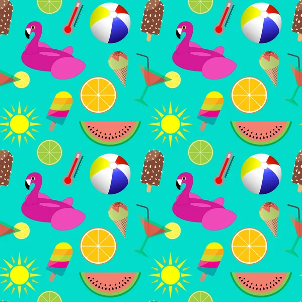 Renkli yaz Dikişsiz desen - tatil, tatil