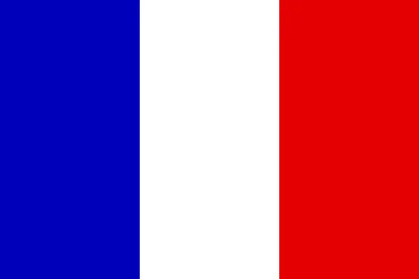 Bandiera nazionale francese - Proporzioni ufficiali — Vettoriale Stock
