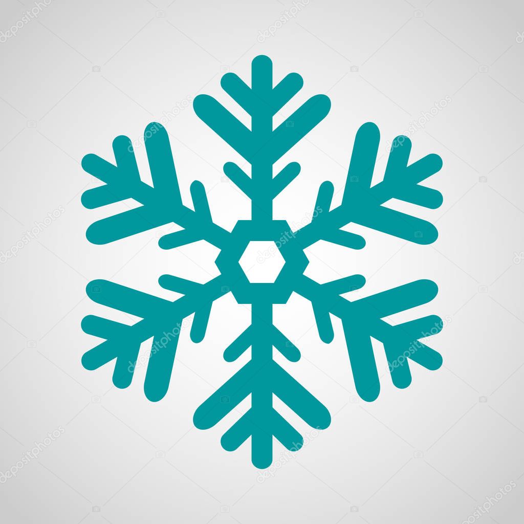 Blue Snowflake Icon - Christmas, Winter, Cold