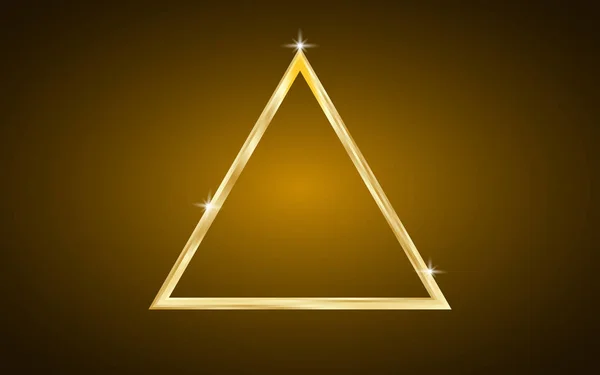 Lüks parlak altın üçgen arka plan - geometrik duvar kağıdı