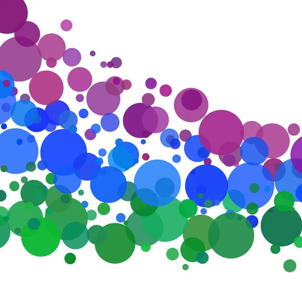 Kleurrijke bubbels geïsoleerd op een witte achtergrond - vitaliteit, leven — Stockvector