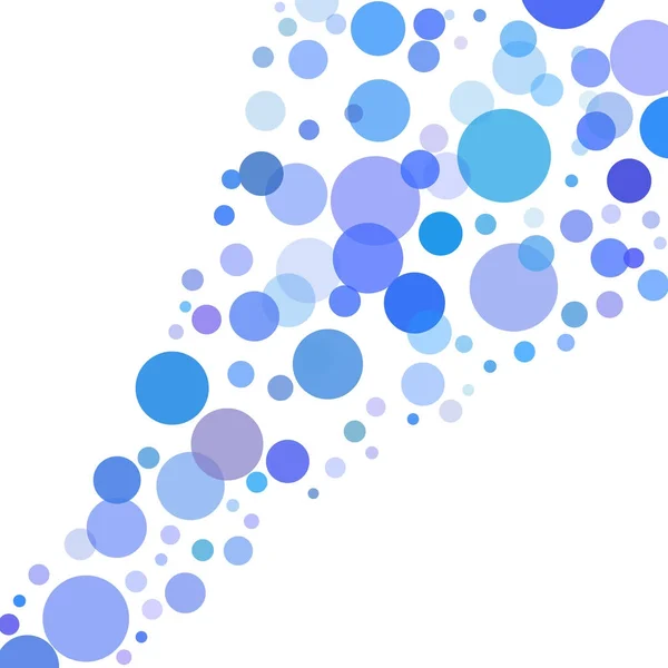 Blaue Blasen isoliert auf weißem Hintergrund - Wasser, Flüssigkeit — Stockvektor