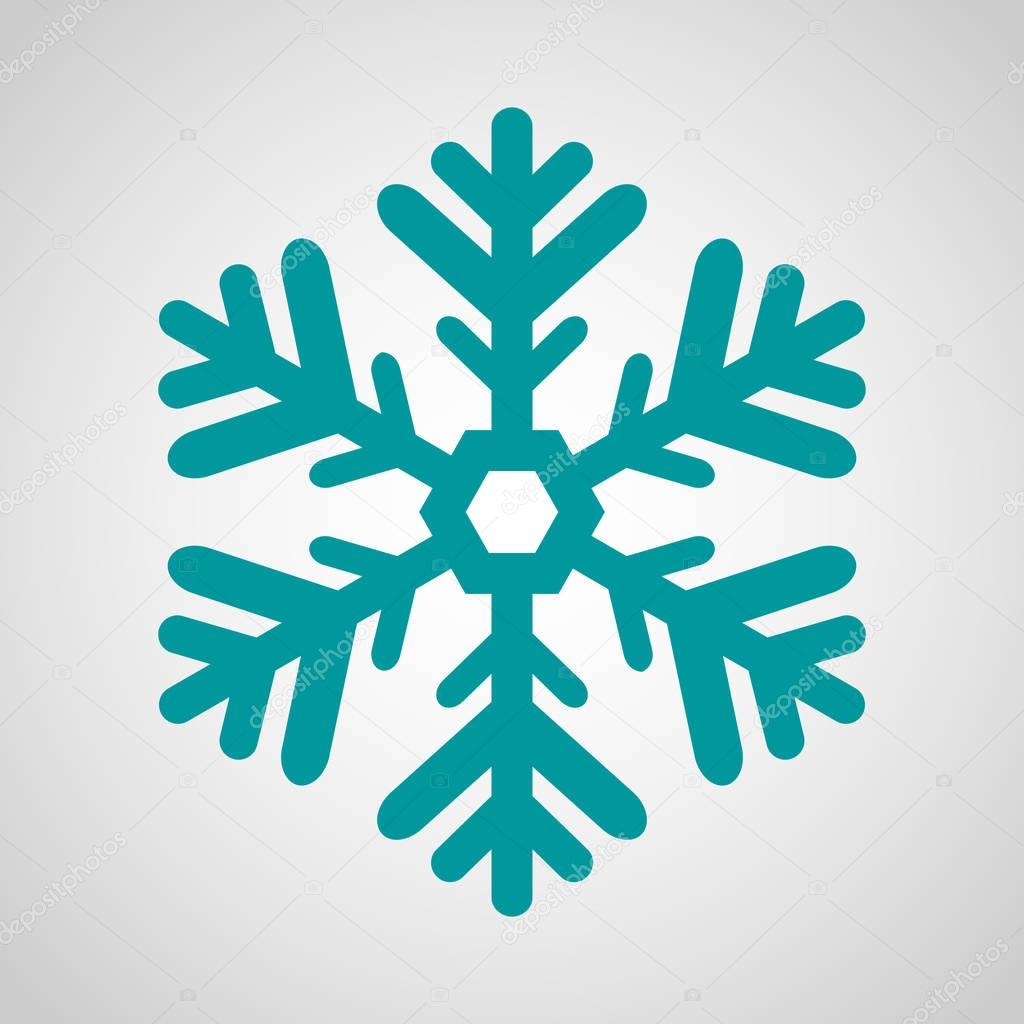 Blue Snowflake Icon - Christmas, Winter, Cold