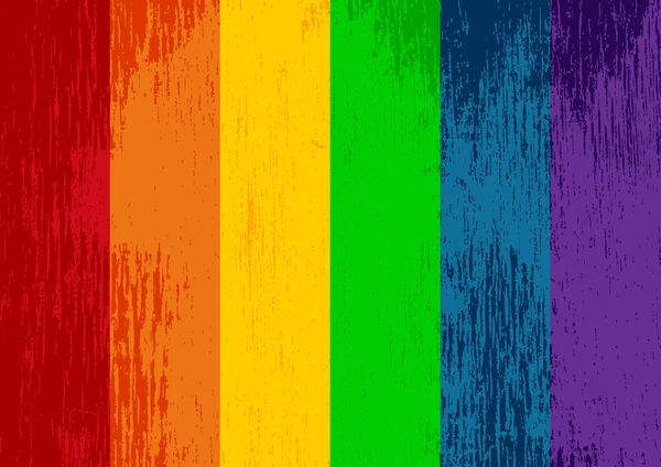 Grunge Drapeau gay — Image vectorielle