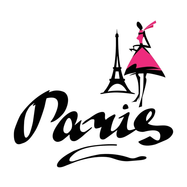 Parijs symbool brieven — Stockvector