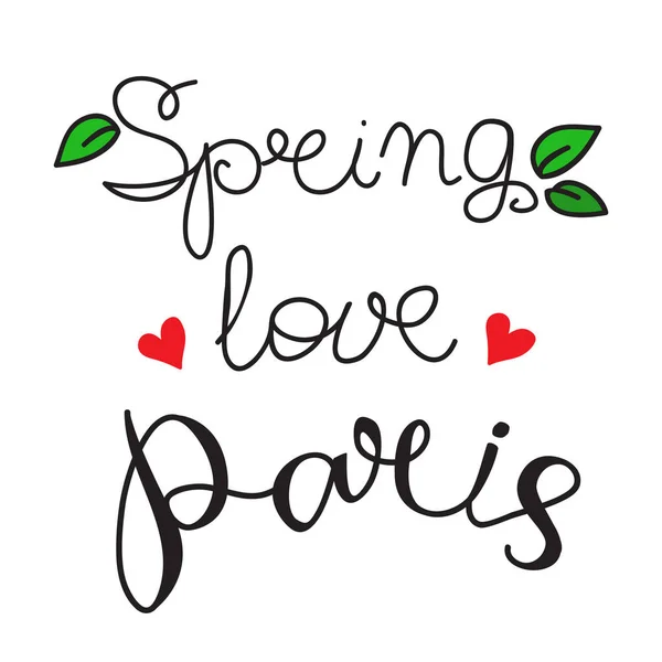 Amore di primavera paris — Vettoriale Stock