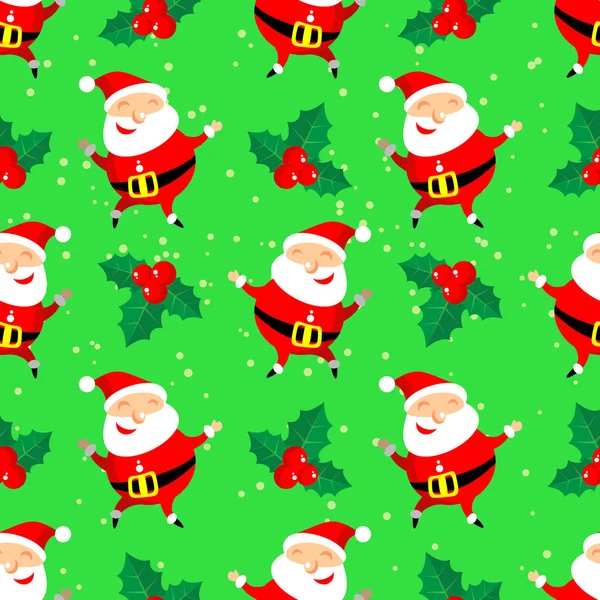Santa set seamles-01 — Image vectorielle