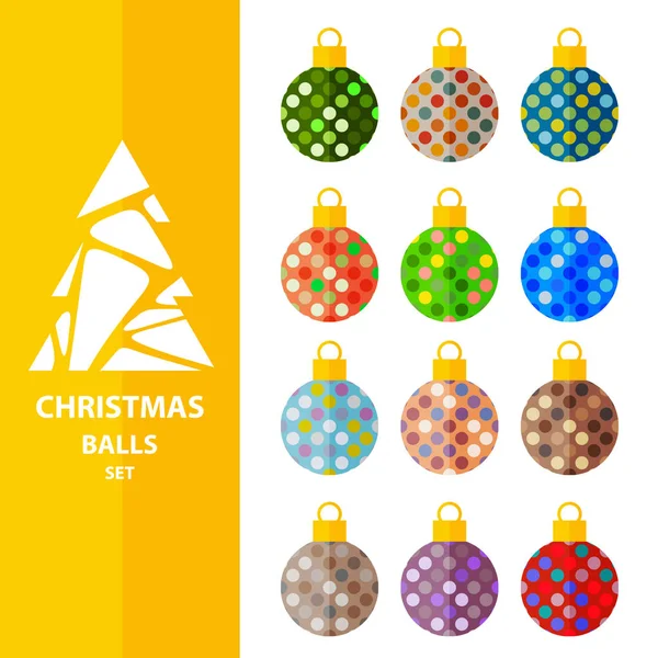 Kerst ballen set-9 — Stockvector