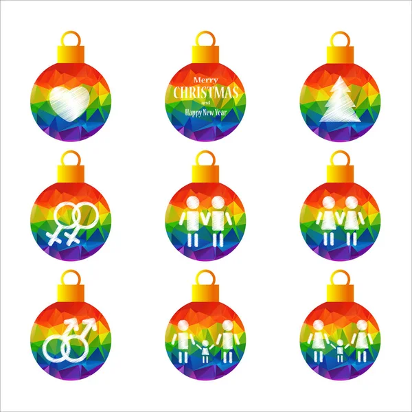 Gay Navidad-07 — Vector de stock