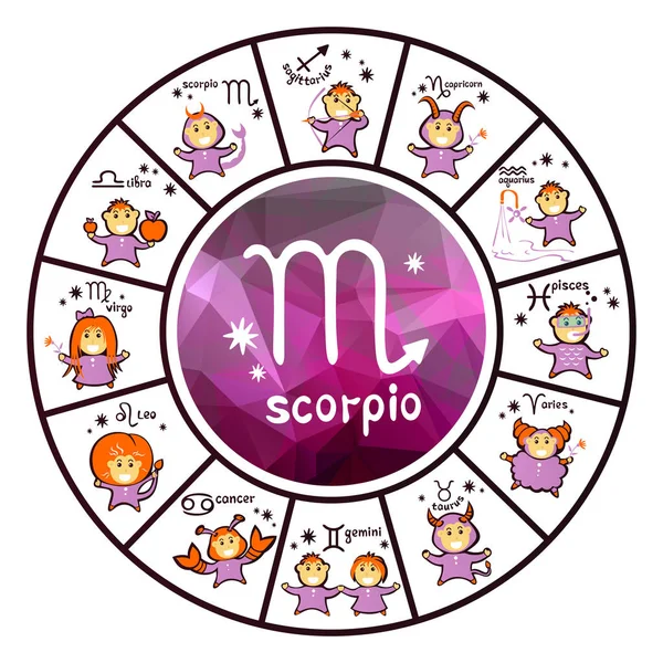 Signos del zodiaco-07 — Vector de stock