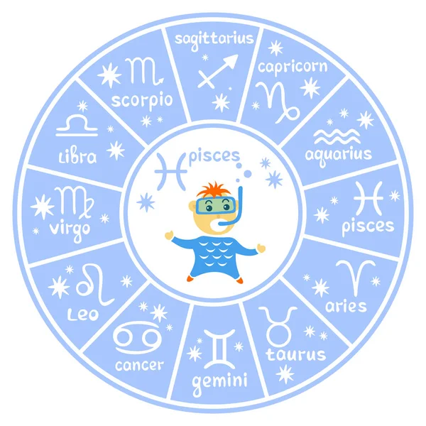 Horoscop signos-04 — Vector de stock