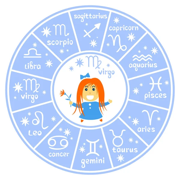 Horoscop signs-10 — Stockový vektor