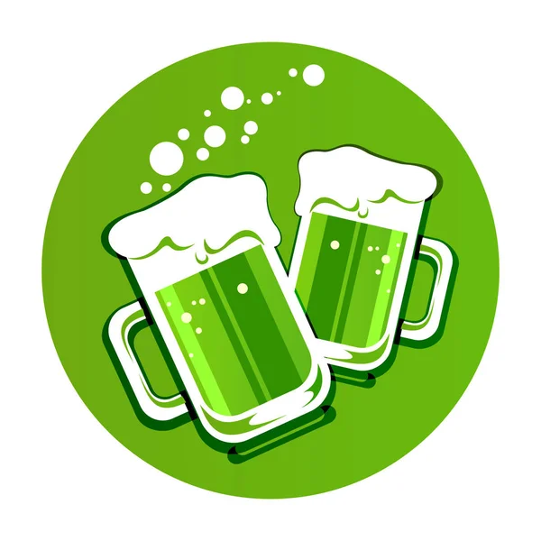 Green beer-11 — Stock Vector