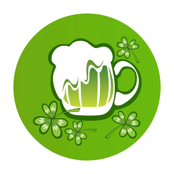 Groene bier-15 — Stockvector