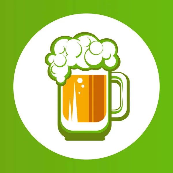 Зеленое пиво-23 — стоковый вектор