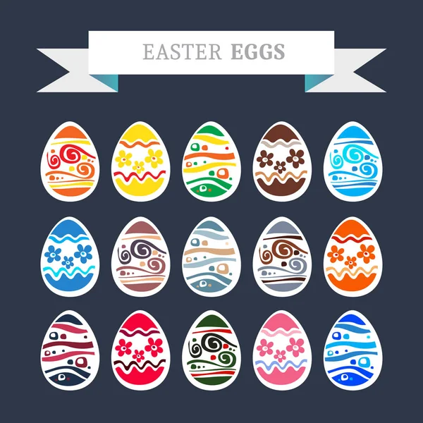 Huevos de Pascua-06 — Archivo Imágenes Vectoriales