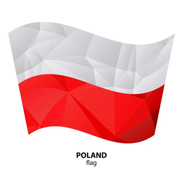 Polygonální vlajky-18 — Stockový vektor