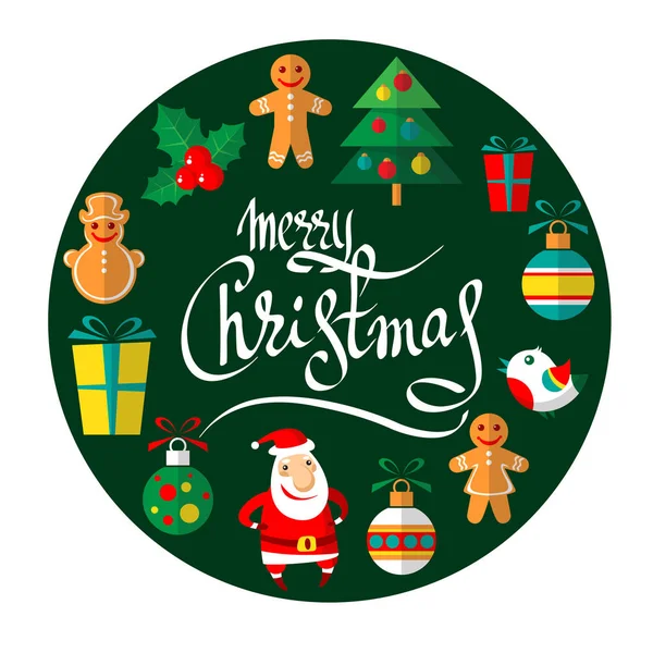 Merry christmas-11 — Stockvector