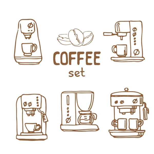 Kaffe set-08 — Stock vektor