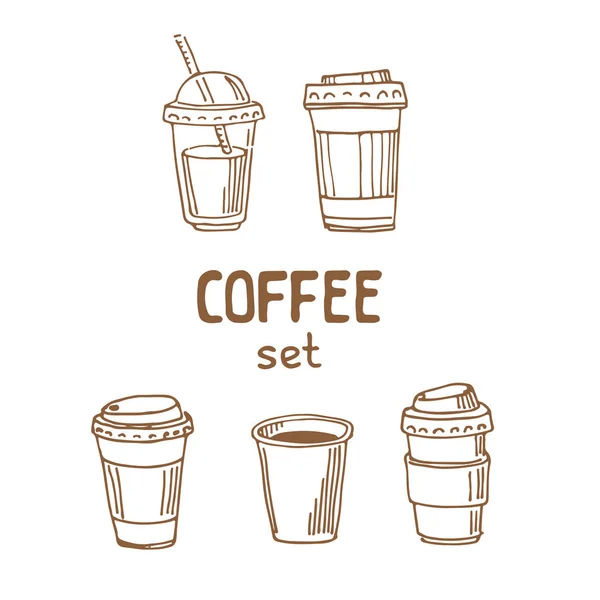 Koffie set-13 — Stockvector