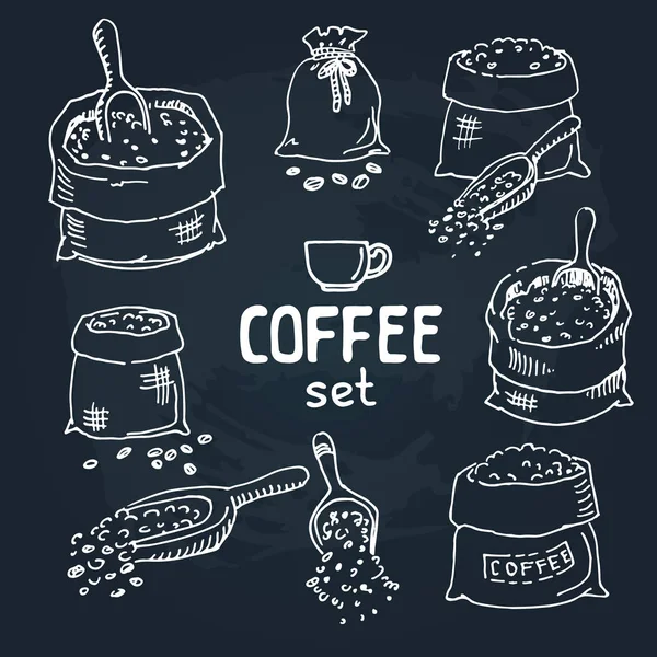 Koffie set-06 — Stockvector