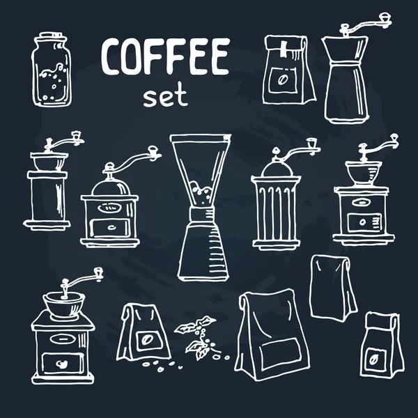 Koffie set-11 — Stockvector