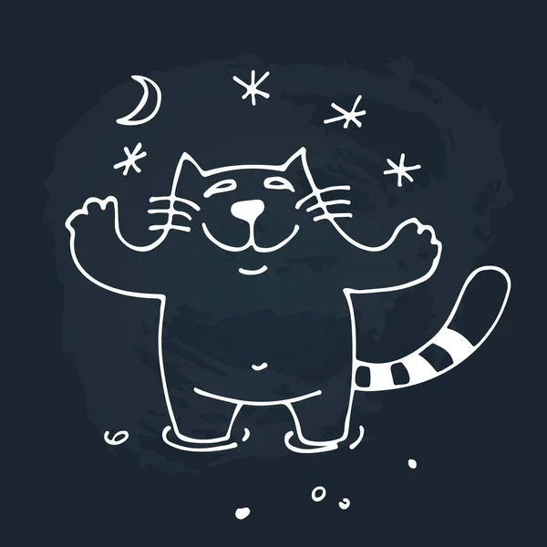 Cute cat-01 — Stockvector