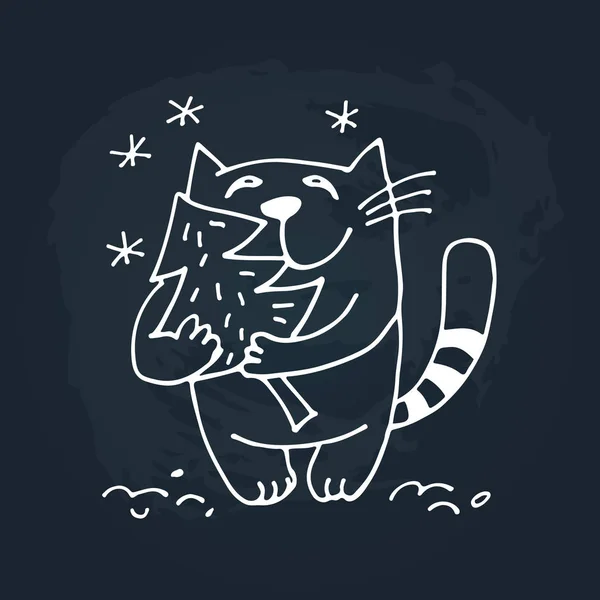 Cute cat-12 — Stockvector