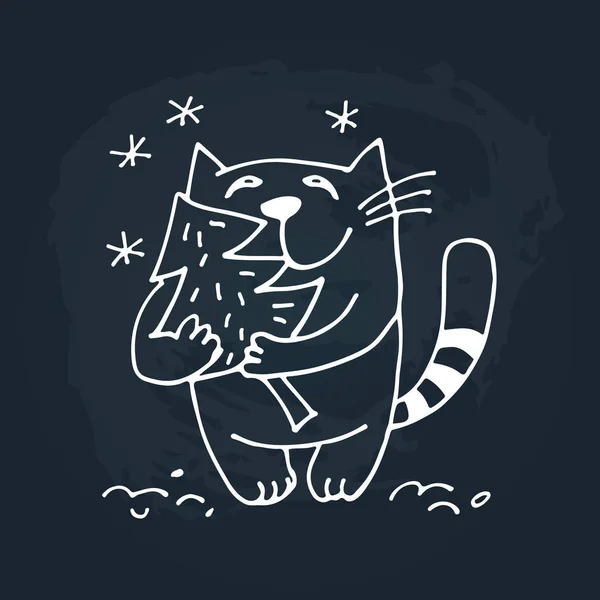 Lindo gato-12 — Vector de stock