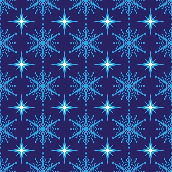 Сніжинки безшовні-04 — стоковий вектор