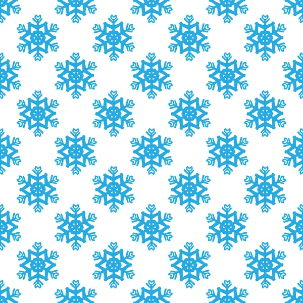 Copos de nieve sin costura-07 — Vector de stock