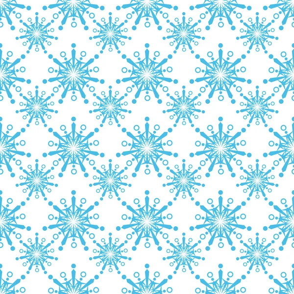 Copos de nieve sin costura-09 — Vector de stock