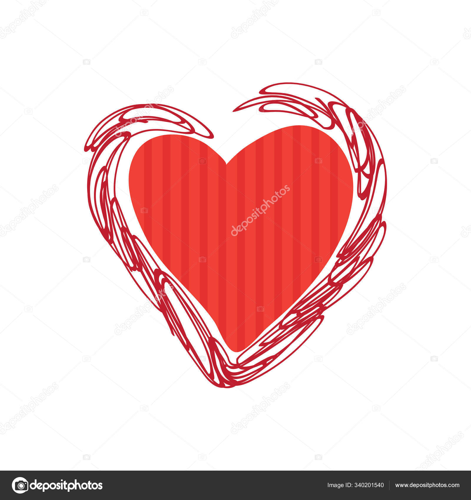Валентинки Сердечки-11 Векторное Изображение ©tokhiti 340201540