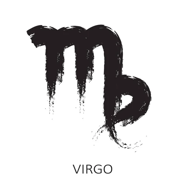 Znamení Zvěrokruhu Virgo Izolováno Bílém Pozadí Souhvězdí Zvěrokruhu Návrhový Prvek — Stockový vektor