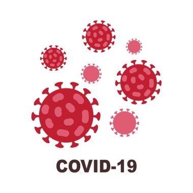 Coronavirus COVID-19 hakkında afiş ya da poster. Kavramsal vektör çizimi. 2019-ncov virüsü.