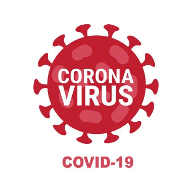 Coronavirus COVID-19 hakkında afiş ya da poster. Kavramsal vektör çizimi. 2019-ncov virüsü.