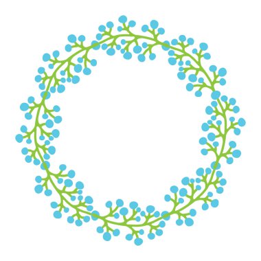 Beyaz arka planda yalıtılmış leylaklı bahar sınırı. Vektör çizimi. Tebrik kartı, broşür, poster, kapak veya fotoğraf çerçevesi için düz tasarım.