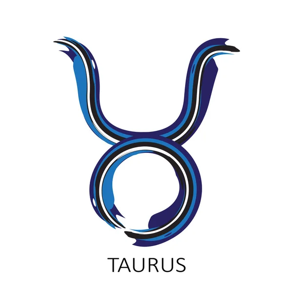 Állatöv Jel Taurus Elszigetelt Fehér Háttér Zodiákus Konstelláció Design Elem — Stock Vector