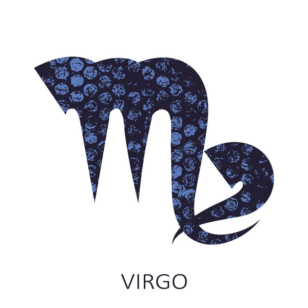 Zodiac Sign Virgo Isolated White Background Zodiac Constellation Design Element — Stock Vector