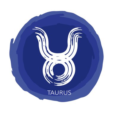 Beyaz arka planda Zodyak işaretli mavi çerçeve. Zodiac takımyıldızı. Yıldız falı ve astrolojik tahminler için tasarım elemanı. El çizimi stili. Vektör illüstrasyonu.