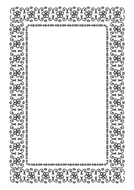 Romantik süs çiçekleri. El çizimi stili. Vektör çizimi. Tebrik kartı, poster, broşür, çıkartma, kitapçık, kapak için tasarım ögesi.