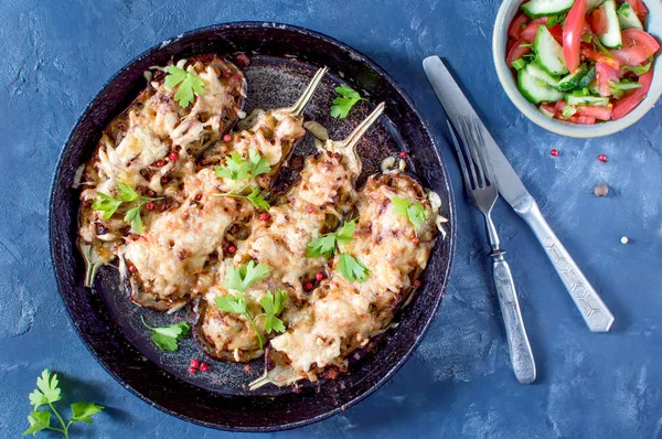 Peynirli fırında patlıcan