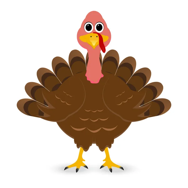Dinde de vacances le jour de Thanksgiving — Image vectorielle