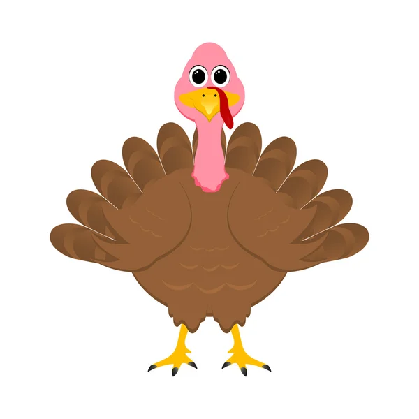 Holiday turkey on Thanksgiving Day — Stock Vector