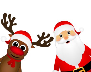 Kardan adam ve Noel Baba tarafından bak
