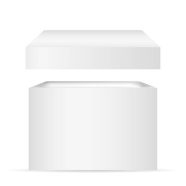 Beyaz arka plan üzerine bir kutu hediye