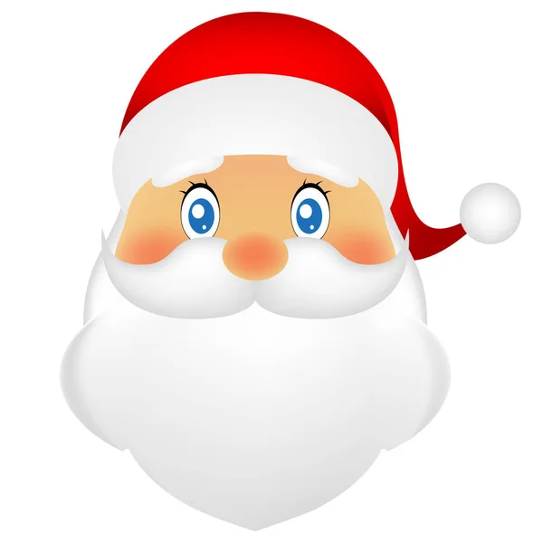 Santa Claus sobre un fondo blanco — Vector de stock