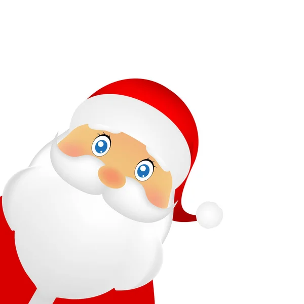 Santa Claus standing on a white background — Stock Vector