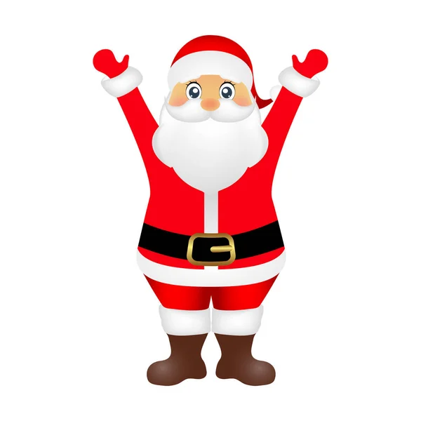 Santa Claus on white background — Stock Vector