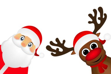 Kardan adam ve Noel Baba tarafından bak